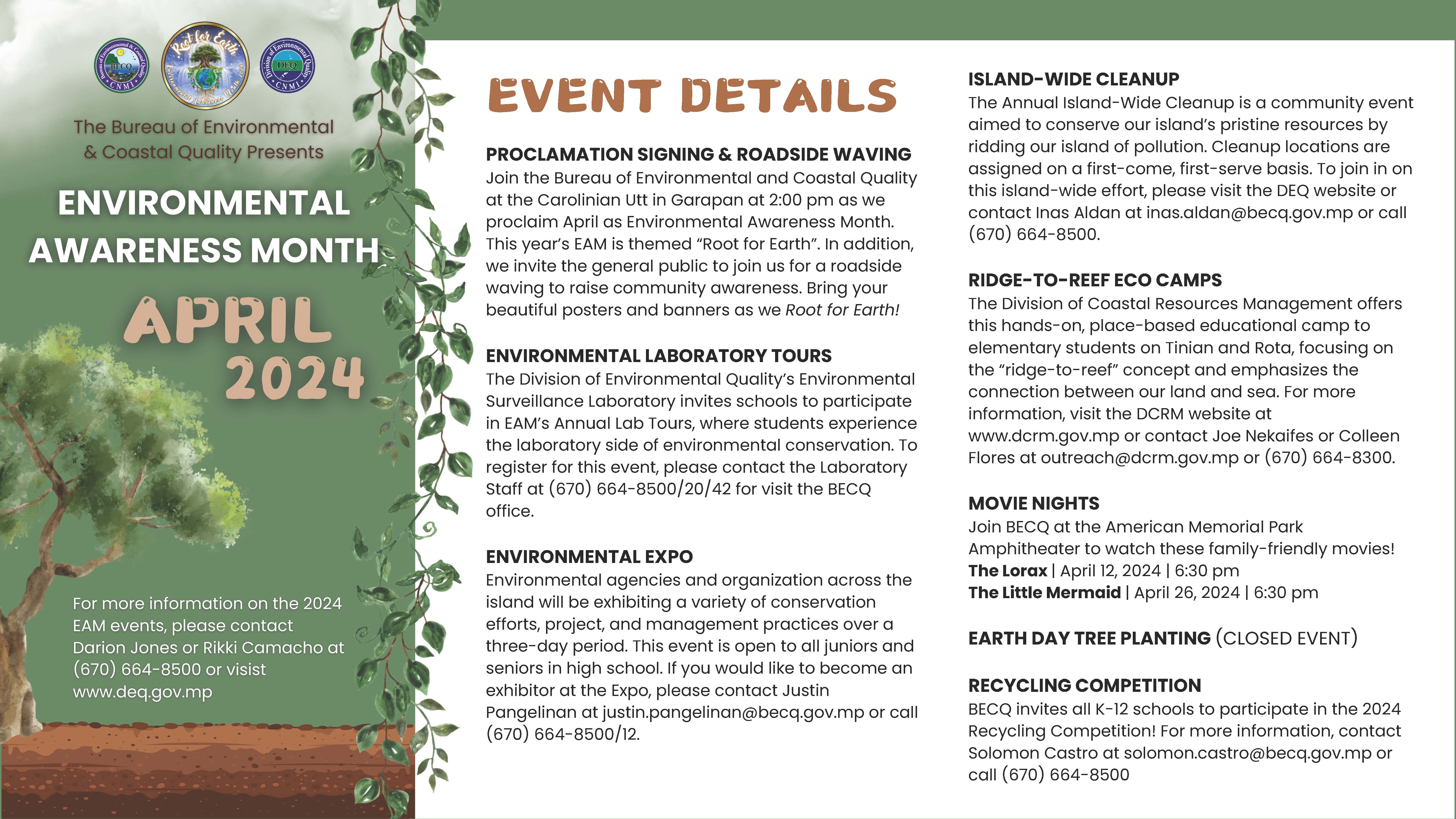 eam event calendar
